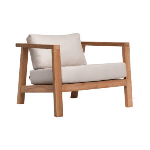 Outdoor wooden lounge chair JET